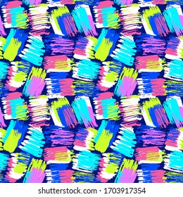 Paint strokes pattern. Grunge splatter background. Ink lines design. Chaos. Trendy modern background. Scrawl. Scribble. Abstract art.