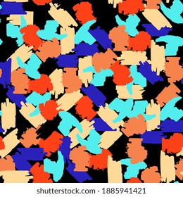 paint strokes seamless pattern. Abstract background grunge texture.