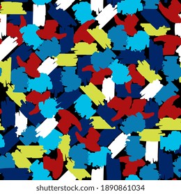 paint strokes seamless pattern. Abstract background grunge texture.