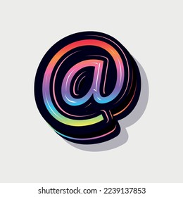 Paint style 3d internet sign