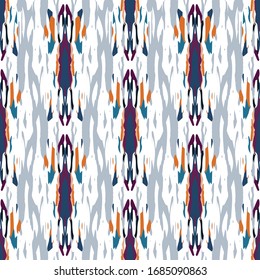 Paint Texture. Shibori, Staining Ornament. Geo Art. Endless Repeat Painting.  Bordo Gray Old Ancient Modern Textile.  Watercolor Geometrical Shibori Texture.