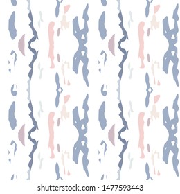 Paint Texture. Shibori, Staining Seamless Pattern. Geo Texture. Hand Drawn Painted. Rose Gray Geo Old Native Linen.  Ornamental Watercolor Shibori Design.