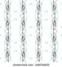 Paint Texture. Shibori, Nahtloses Muster.Geo Texture. Handgezeichnet gestrichen. Blauer grauer, alter Tribal-Folk-Teppich.  Geometrisches natürliches Shibori Wasser Farbe.