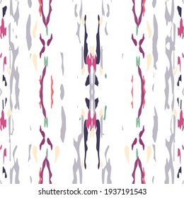 Pintar textura. Shibori, Steniendo Patrón Sin Marea. Textura geográfica. Mano Dibujada Pintada. Alfombra Geo Vintage Rosa.  Geometría Arte Shibori Natural.