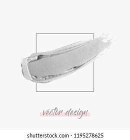 Paint texture stroke isolated on white background vector