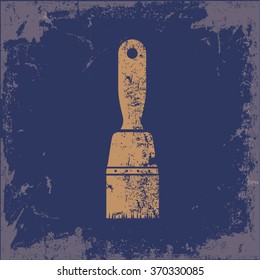 
Paint tool design on old background,grunge vector