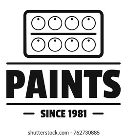 Paint tool logo. Simple illustration of paint tool vector logo for web