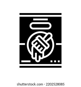 paint tool repair glyph icon vector. paint tool repair sign. isolated symbol illustration