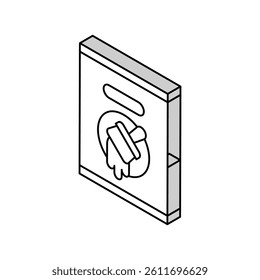 paint tool repair isometric icon vector. paint tool repair sign. isolated symbol illustration
