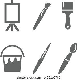 Paint tools collection vector design