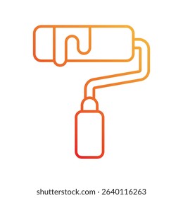 paint tools icon with white background vector stock illustration