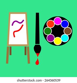 Paint tools, illustration