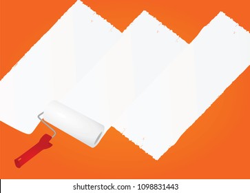 Paint trail. vector illustration