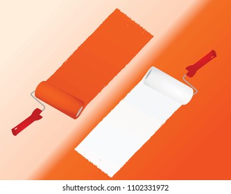 Paint trail. vector illustration