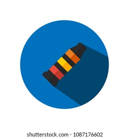 Paint tube flat icon vector