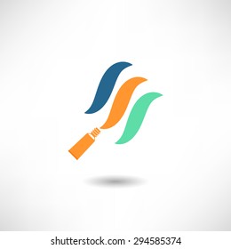 Paint in a tube icon