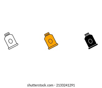 paint tube icon symbol vector elements for infographic web