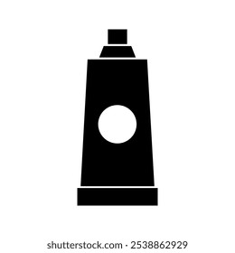 Paint tube illustrated on white background