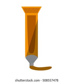 paint tube isolated icon vector illustration design