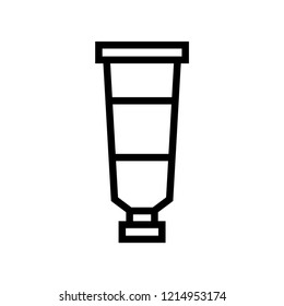 Paint tube vector icon