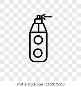 Paint tube vector icon isolated on transparent background, Paint tube logo concept