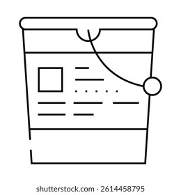 paint varnish line icon vector. paint varnish sign. isolated contour symbol black illustration