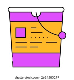 paint varnish line icon vector. paint varnish sign. isolated symbol illustration
