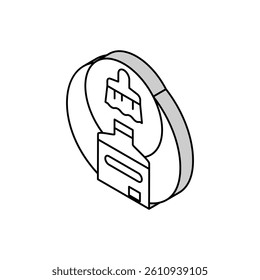 paint varnish production isometric icon vector. paint varnish production sign. isolated symbol illustration