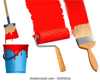 Paint. Vector.