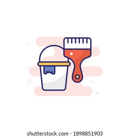 Dibujar ilustración de estilo de icono de contorno rellenado por vector. archivo EPS 10 