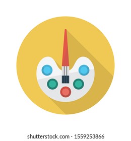 paint vector flat colour icon 