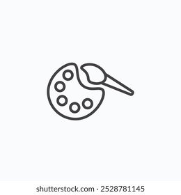 Paint vector flat icon set.eps