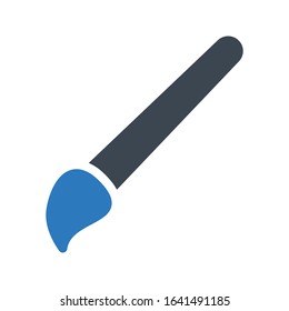 paint vector glyph flat icon 