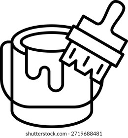Icono de Vector de pintura. Se puede utilizar para aplicaciones de impresión, móviles y de Web.