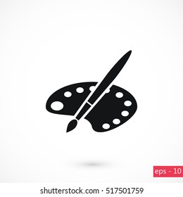 paint vector icon, flat design best vector icon