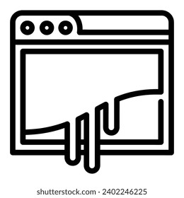 Paint Vector Icon, Lineal style icon, from Work in Progress icons collection, isolated on white Background