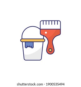 Paint vector icon style illustration. EPS file 10