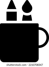 pintar ilustración vectorial en un fondo transparente. Símbolos de calidad superior. Iconos vectoriales de glifos para diseño de conceptos y gráficos. 

