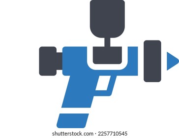 paint Vector illustration on a transparent background. Premium quality symmbols. Glyphs vector icons for concept and graphic design. 
