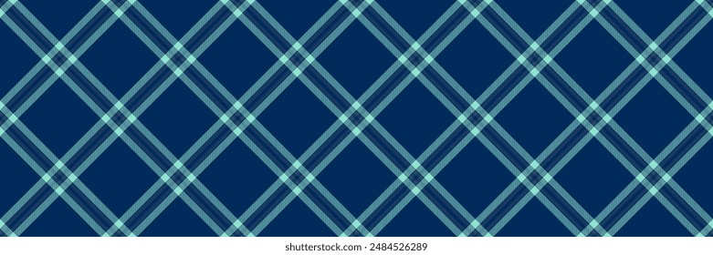 Paint vector pattern background, girl check texture plaid. Fashion fabric seamless tartan textile in blue and teal colors palette.