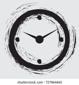 Paint watch logo vecor