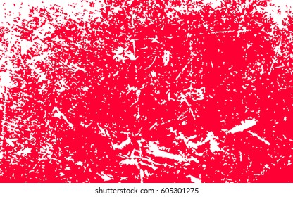 paint  white color smeared. white splashes. red background. grunge texture. vector illustration