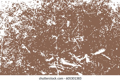 paint white color smeared. white splashes. brown background. grunge texture. vector illustration