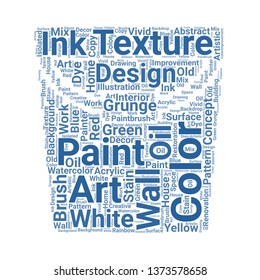 paint word cloud. tag cloud about paint