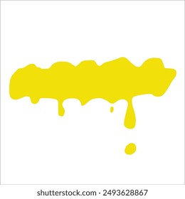 Paint yellow pigment spray splash stain illustration spots