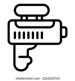 Paintball armor icon outline vector. Ball paint. Gun spot