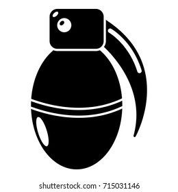 Paintball grenade ammunition icon. Simple illustration of paintball grenade ammunition vector icon for web design