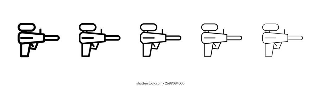 Paintball gun icon for mobile concept and web design.