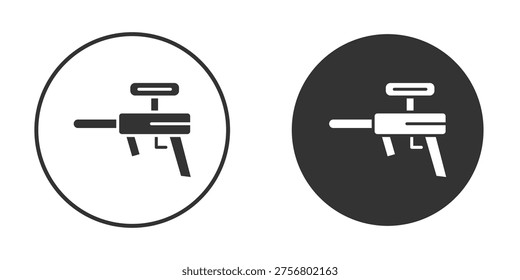 Paintball gun icon for web, mobile and infographics.