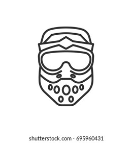 Paintball helmet
